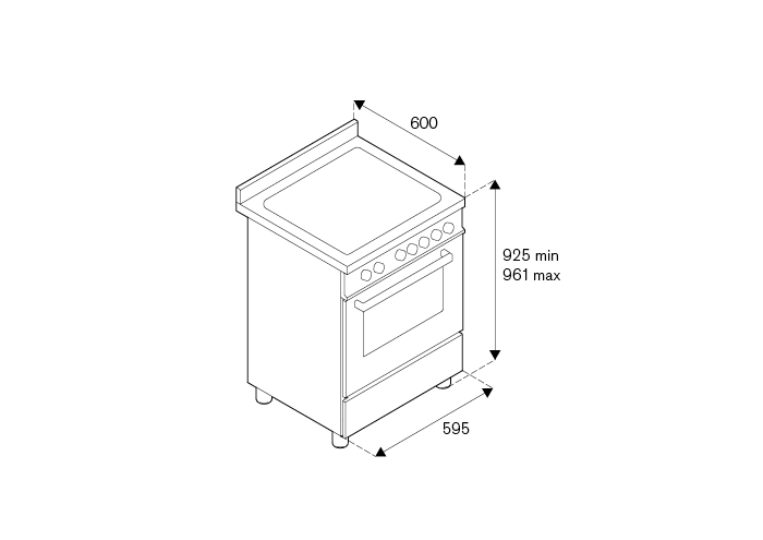 60 cm 4-Branders Elektrische Oven top line | Bertazzoni